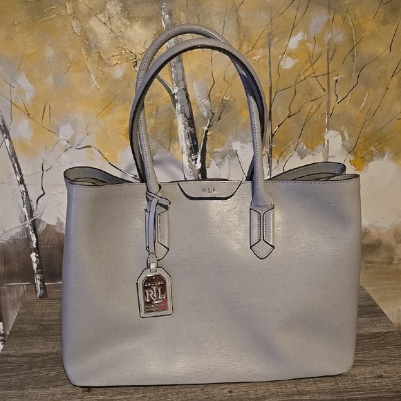 Ralph Lauren Light Gray Tote Bag
